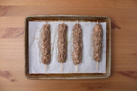 Spiced Turkey Skewers - Step #1 Préparer les brochettes