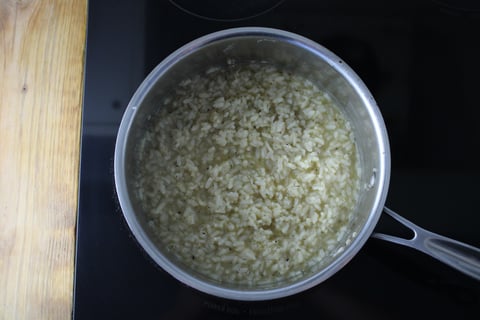Pan-Seared Scallops - Step #1 Start the risotto