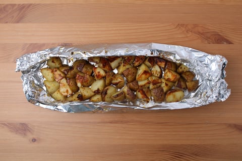 Nick’s Pick | BBQ Chicken Thighs - Step #2 Grill the potatoes