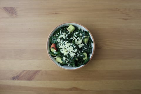 Spiced Pork Chops with Lacinato Kale - Step #5 Make the salad