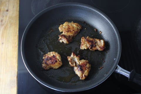 Spiced Chicken over Warm Mediterranean-Style Salad - Step #2 Cook the chicken