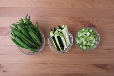Keto: Seared Chicken Breasts & Tomatillo Pan Sauce - Step #2 Mise en place