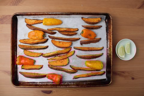 Caribbean Tamarind Chicken Drumsticks - Step #3 Finir les légumes