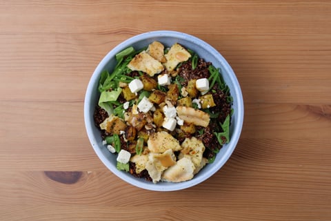 Roasted Beet, Feta & Pistachio Quinoa Bowls - Step #6 Plate your dish