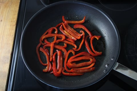 Beef Bulgogi Bowls - Step #3 Sauté the sweet pepper