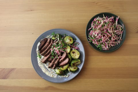 Montreal-Style Spiced Steaks - Step #5 Plate your dish