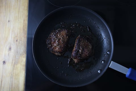 Montreal-Style Spiced Steaks - Step #3 Cook the steaks
