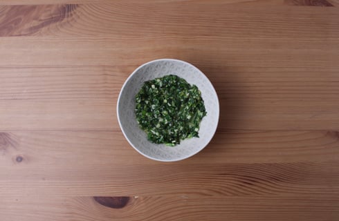L’Artisan: Tiger Shrimp & Herbed Honey Butter - Step #3 Faire le beurre miel-fines herbes