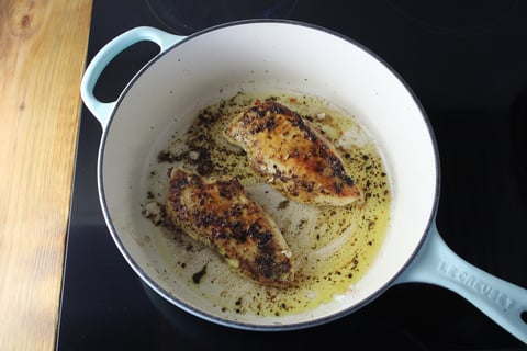 Saucy Chicken Breast Chasseur - Step #2 Start the chicken