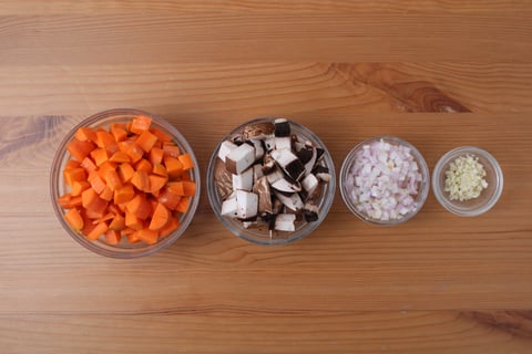 Saucy Chicken Breast Chasseur - Step #3 Mise en place
