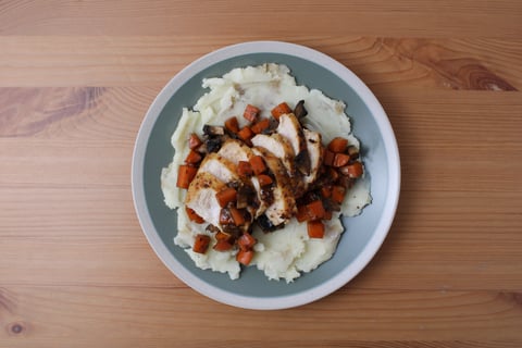 Saucy Chicken Breast Chasseur - Step #6 Plate your dish