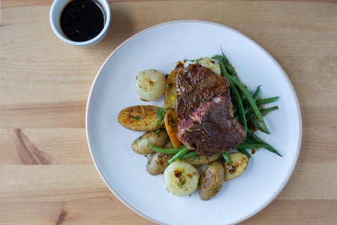 L’Artisan: Maple-Balsamic Lamb T-Bones - Step #6 Finish & serve