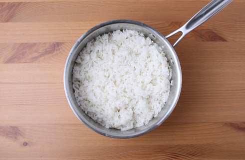 Thai-Style Basil Shrimp - Step #1 Cook the rice