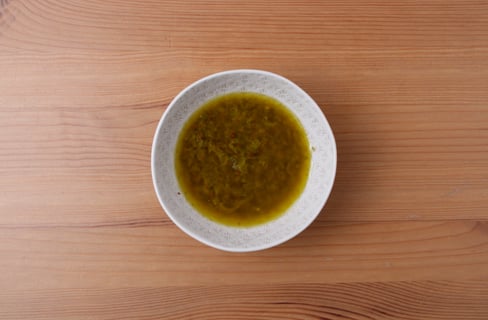 Seared Chicken Paillard with Caper-Mustard Vinaigrette - Step #4 Make the vinaigrette