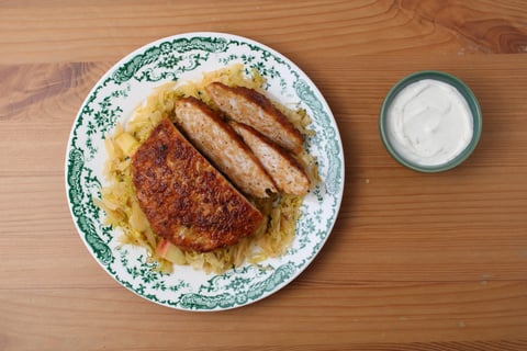 German-Style Frikadellen Pork Patties - Step #4 Finish & serve