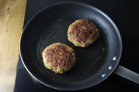 German-Style Frikadellen Pork Patties - Step #2 Cook the patties