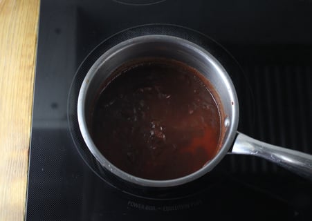 Quinoa-Stuffed Zucchini Boats - Step #4 Make the sauce