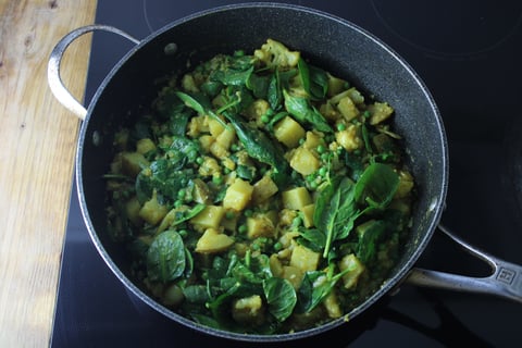 Mellow Yellow Cauliflower & Potato Curry - Step #4 Finish the curry