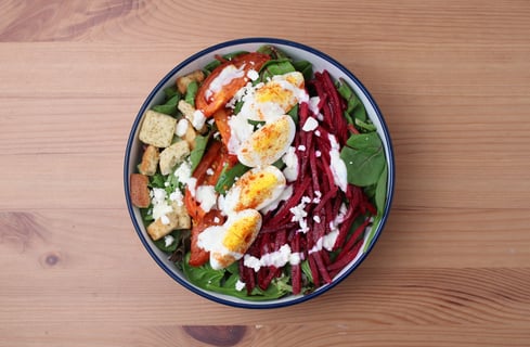 Veggie Cobb Salad with Roasted Tomatoes - Step #4 Plate your dish