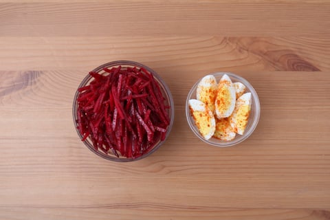 Veggie Cobb Salad with Roasted Tomatoes - Step #2 Mise en place