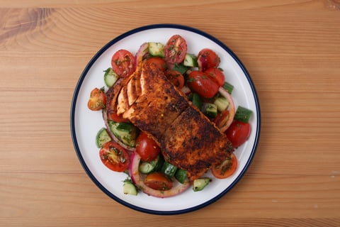Protein Swap | Greek-Style Seared Shrimp - Step #4 Plate your dish