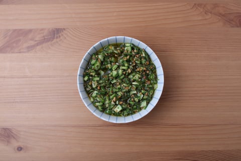 Protein Boost | Roasted Broccoli with Tofu & Spicy Sunflower Seed Chimichurri - Step #4 Make the chimichurri