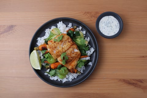 L’Artisan: Seared Black Cod with Cilantro-Lime Mayo - Step #6 Dresser les plats