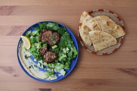 Quick Chicken Thigh Shawarma Platter - Step #5 Plate your dish