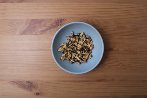 Steaks with Toasted Walnut Gremolata - Step #2 Toast the walnuts