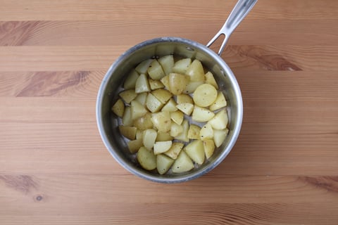 Indonesian Gado Gado Bowls with Impossible™ Beef - Step #1 Boil the potatoes