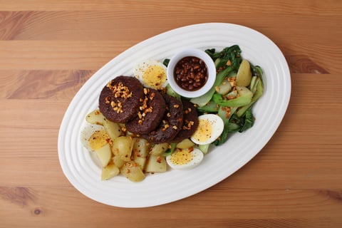 Indonesian Gado Gado Bowls with Impossible™ Beef - Step #6 Plate your dish