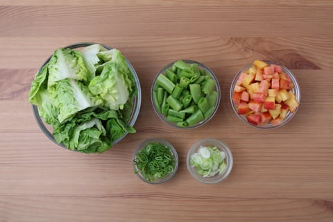 Summery Spiced Salmon Bowls - Step #2 Mise en place