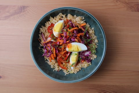 No Roll Egg Roll Bowls - Step #5 Plate your dish