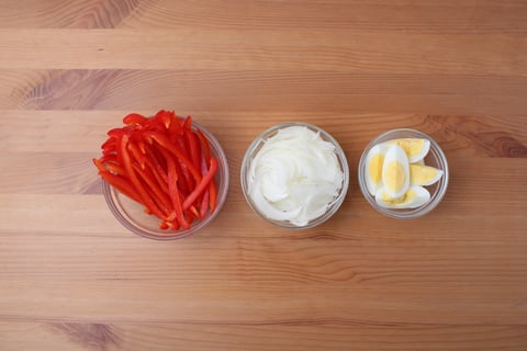 No Roll Egg Roll Bowls - Step #2 Mise en place