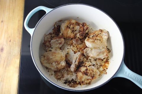 Protein Swap | German-Inspired Mustardy Chicken Breast Skillet - Step #1 Start the chicken
