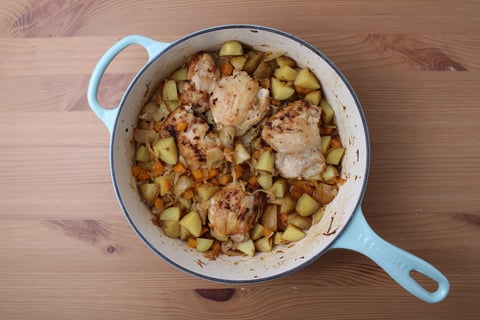 Protein Swap | German-Inspired Mustardy Chicken Breast Skillet - Step #3 Finish the skillet & chicken