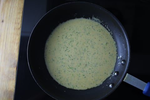Meyer Lemon Chicken with Zesty Vegetables - Step #5 Make the Dijon-chervil sauce