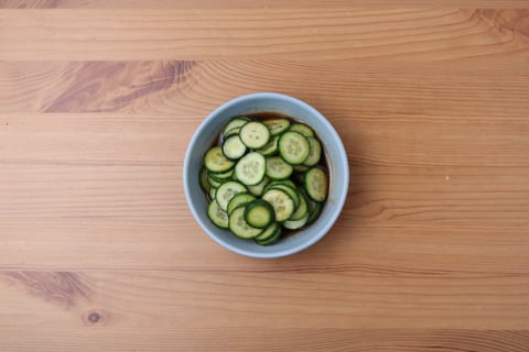 Thai Lemongrass Chicken - Step #4 Make the cucumber salad