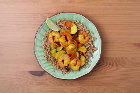 Quick Indian-Style Shrimp - Step #5 Dresser les plats