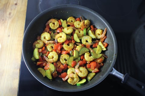 Quick Indian-Style Shrimp - Step #4 Cuire les crevettes