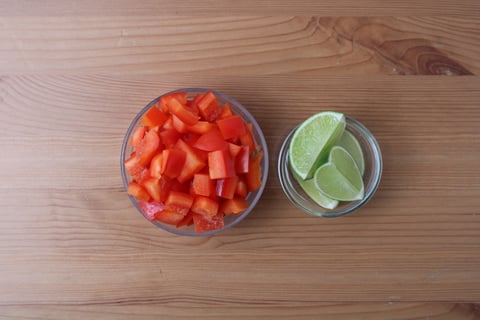 Quick Indian-Style Shrimp - Step #2 Mise en place