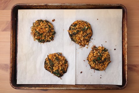 Stuffed Portobello Mushrooms over Savoury Grains - Step #3 Stuff & bake the mushrooms