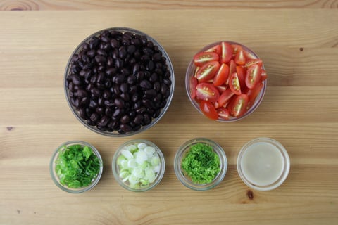 Fully Loaded Mexican-Style Sweet Potatoes - Step #2 Mise en place
