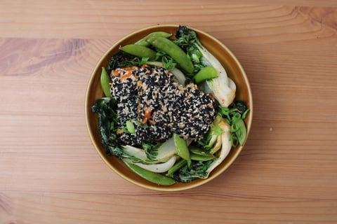 Sesame-Crusted Chicken Sheet Pan - Step #5 Plate your dish