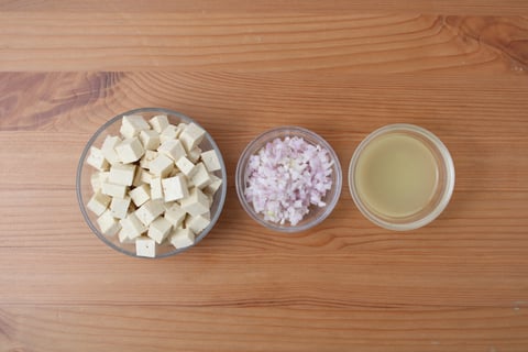 Goodfood x PlantYou: Marry Me Tofu Farfalle - Step #1 Mise en place