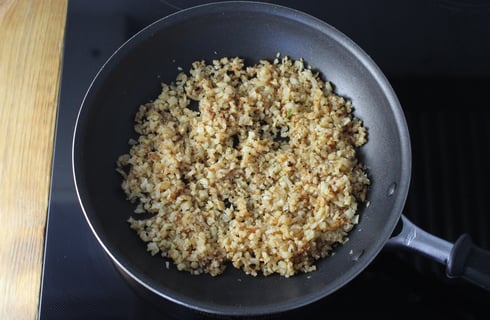 Oaxaca Cheese & Cauliflower ‘Rice’ Quesadillas - Step #1 Cuire le riz de chou-fleur