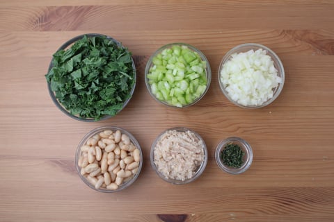 Quick One-Pot Tuscan Ribollita - Step #1 Mise en place
