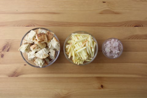 Creamy Panzanella Salad - Step #2 Mise en place