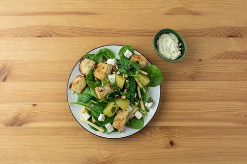 Creamy Panzanella Salad - Step #5 Make the salad & serve
