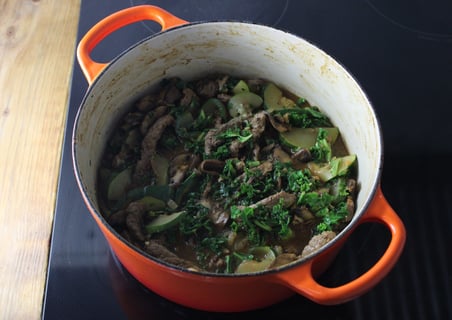 Savoury Top Sirloin Beef Stew - Step #3 Make the stew & finish the beef